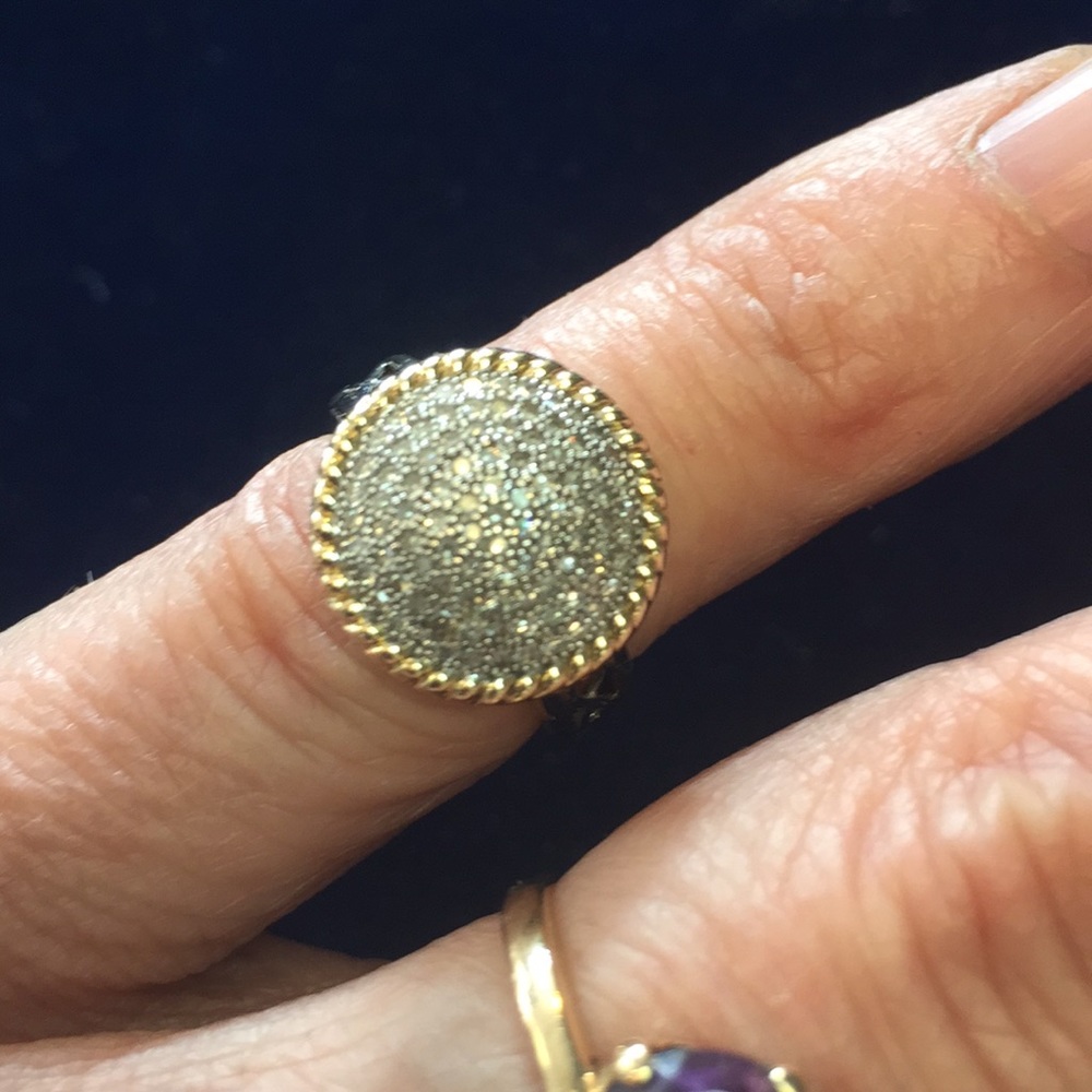 14k diamond Pave ring